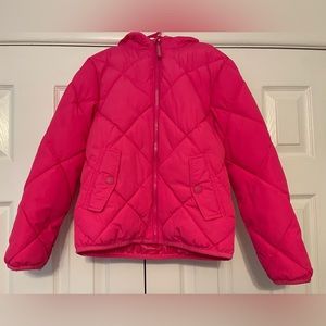 Girls Cat & Jack Pink Winter Puffer Jacket. SIZE M.